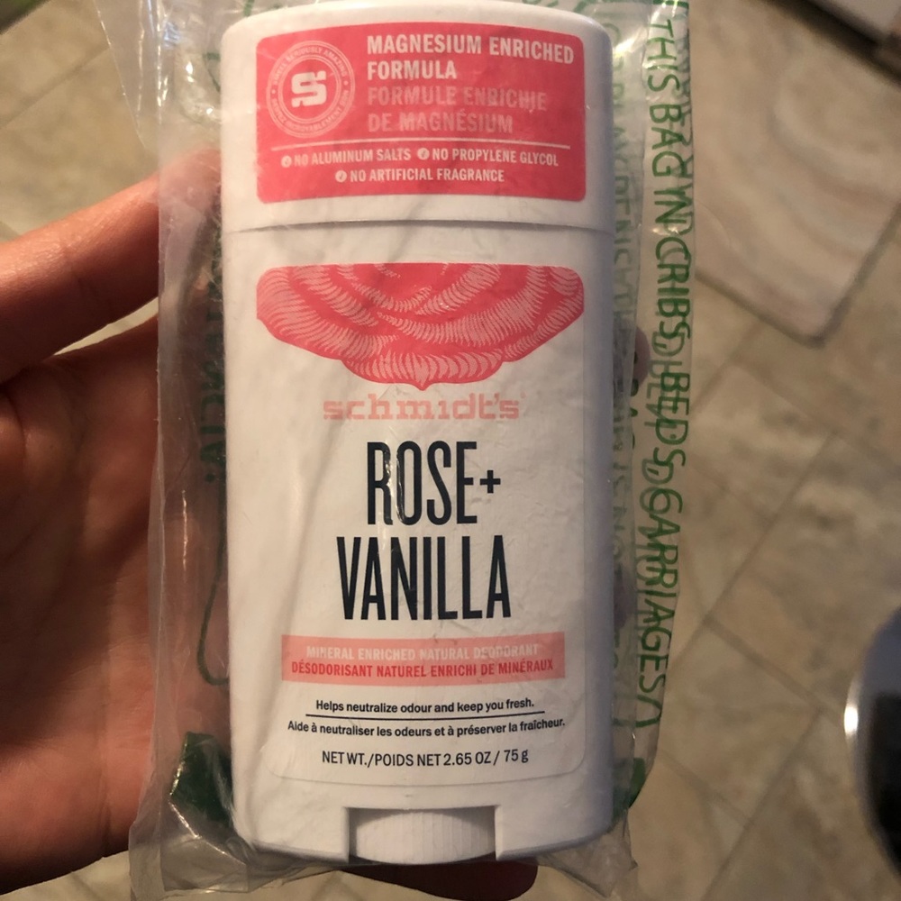 Brand New Schmidt’s Deodorant Rose and Vanilla